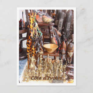 Ivoorkust - Souvenir - opslagplaats - Briefkaart