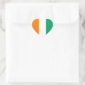 Ivoorkust Vlag Hart Sticker (Tas)