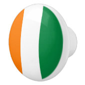 Ivoorkust vlag keramische knop (Rechts)