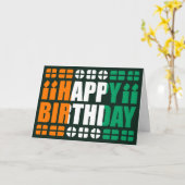 Ivoorkust Vlag Verjaardag Kaart (Gele Bloem)