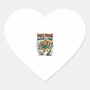 Ivoorkust Wedstrijddag Skelet Aanvaller Landen Cou Hart Sticker