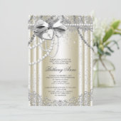 Ivoorparelkruis eerste communie kaart (Staand voorkant)