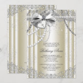 Ivoorparelkruis eerste communie kaart (Voorkant / Achterkant)