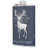 Ivoorrendier Kerstmis | Blauw Heupfles (Links)