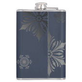 Ivoorrendier Kerstmis | Blauw Heupfles (Achterkant)