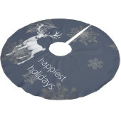 Ivoorrendier Kerstmis | Blauw Kerstboom Rok (Gekanteld)