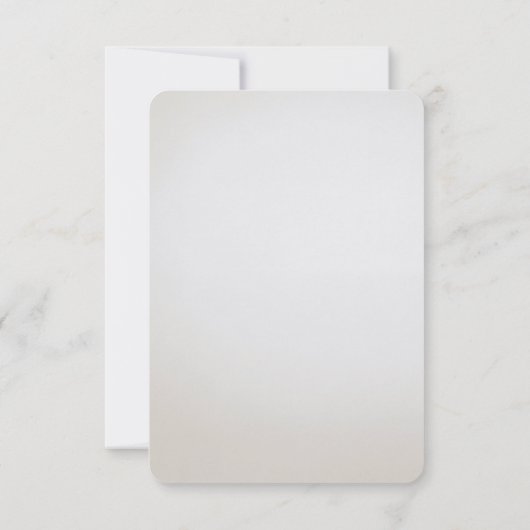 Ivoorwit Bloemen Goud Bladeren RSVP Kaart (Achterkant)