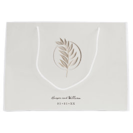 Ivoren 3d twig bruiloft groot cadeauzakje