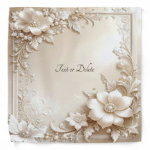 Ivoren Bloemen Bandana