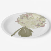 Ivoren chrysanthemum papieren bordje (Gekanteld)