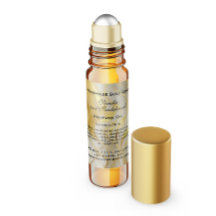 Ivoren marmeren en namaakgouden parfumrollerfles
