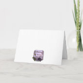 Ivoren Rozen bruiloft Kaart (Achterkant)