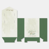 ivoren witte bloemen bruiloft bedankdoosjes (Ongevouwen)