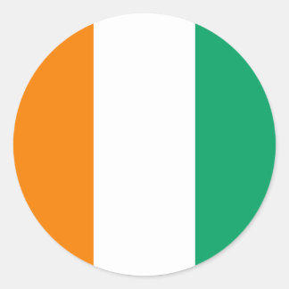 Ivoriaanse vlag, vlag van Ivoorkust Ronde Sticker