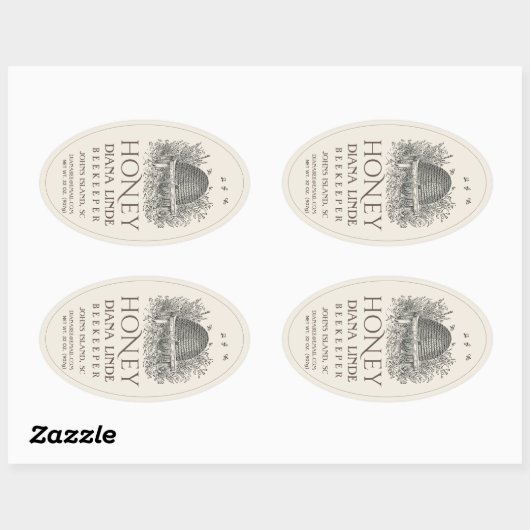 Ivory 32 oz Queenline Honey Label ( Skep) (Vel)