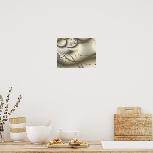 Ivory Abstracte kunst Poster (Keuken)