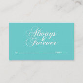 Ivory Always & Forever Mariage Cartes de Place (Devant)