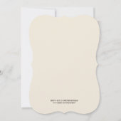 Ivory Art Deco Jubileum Kaart (Achterkant)