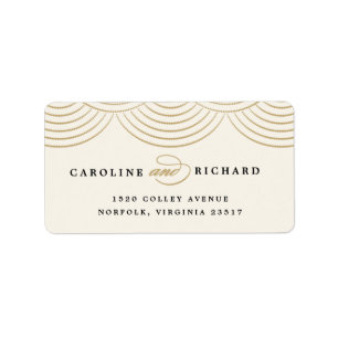 Ivory Art Deco String Lights Retouradres Label