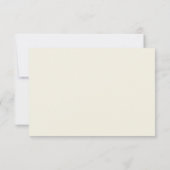 Ivory avec Calla Lily Wedding Carte RSVP (Dos)