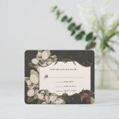 Ivory Black Cuivre Vert Magnolia Mariage RSVP (Debout devant)
