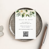 Ivory Bloom | Faire-part de mariage avec code QR f