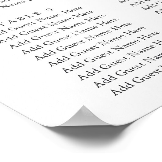 Ivory Bloom | Tableau de sièges Mariages floraux (Coin)