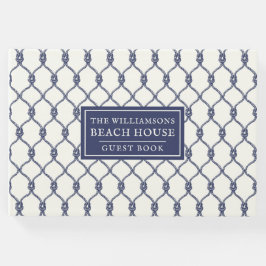Ivory Blue Rope Fishnet Airbnb Beach House Gastenboek