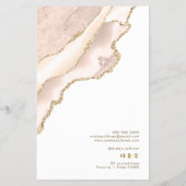 Ivory blush agate price list flyer (Achterkant)
