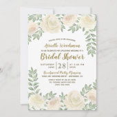 Ivory Blush Champagne Bridal Douche Invitations (Devant)