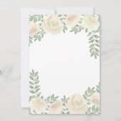 Ivory Blush Champagne Floral Wedding Invitations (Dos)