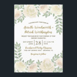 Ivory Blush Champagne Floral Wedding Invitations<br><div class="desc">Ivory Blush Champagne Floral Wedding Invitations - présentent d'élégants roses et pivoines d'aquarelle dans différentes nuances d'ivoire, rose vif, et champagne avec une élégante verdure. La mise en page des polices affiche des couleurs imprimées d'or et d'encre de bronze pour une décoration supplémentaire. Affichez la collection correspondante sur cette page...</div>