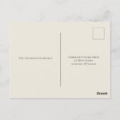 Ivory Calligraphy Wedding RSVP Card Briefkaart (Achterkant)