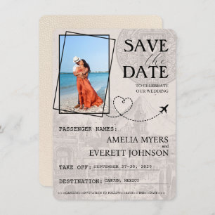Ivory Cancun Passport Bewaar de datum Save The Date