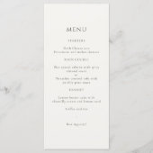 Ivory | Carte de numéro de table de mariage chic f (Devant)