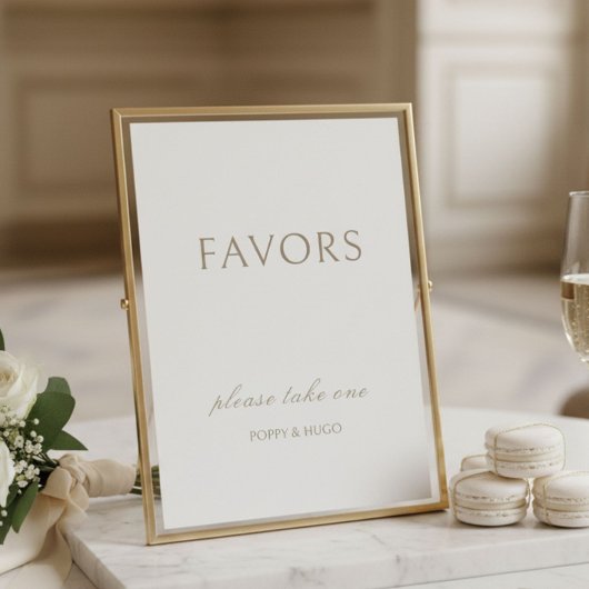 Ivory | Carte de signalisation de table pour cadea