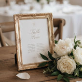 Ivory | Carte de table de mariage avec numéro de i