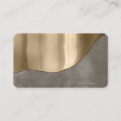 Ivory Champaign Gold Diamond Stripes VIP Visitekaartje (Achterkant)