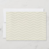 Ivory Chevron Invitations de mariage (Dos)