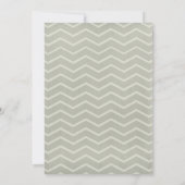 Ivory Chevron lance des invitations de mariage (Dos)