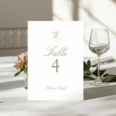 Ivory | Chic Ovale Écriture Table Carte Numéro