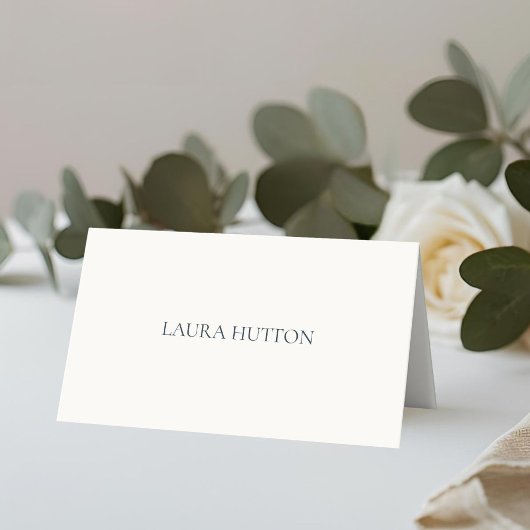 Ivory | Chic Simple Cartes d'emplacement de fleurs