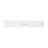 Ivory | Chic Simple Script Wedding  Uitnodigingen Wikkel (Vlak)