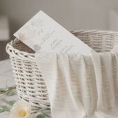 Ivory | Chic Watercolor Bloem Bruiloftsprogramma Programma