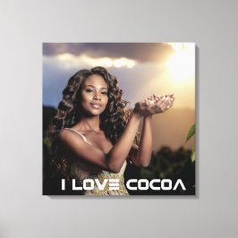 IVORY COAST - I LOVE COCOA CANVAS AFDRUK