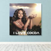 IVORY COAST - I LOVE COCOA CANVAS AFDRUK (Insitu (Houten vloer))