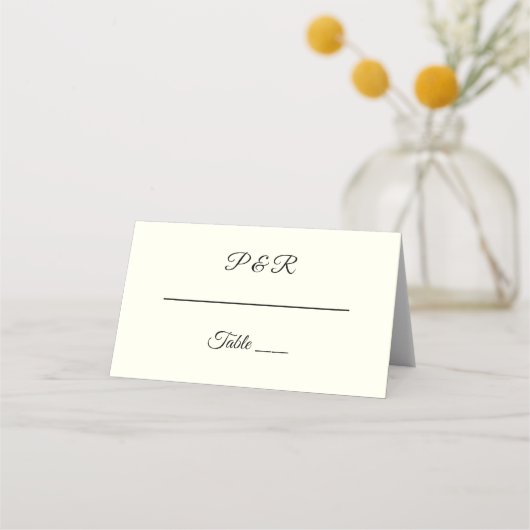 Ivory Color Simple Stylized Script Wedding (Voorkant)