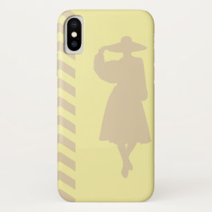Ivory Cream Neutral Chevrons Mode iPhone X Hoesje