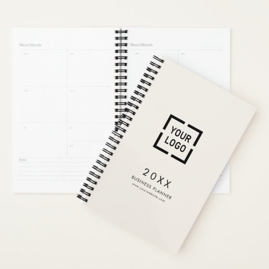 Ivory Custom Logo Business-merknaam Planner (Display)