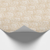 Ivory Damask Cadeaupapier (Hoek)